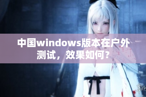 中国windows版本在户外测试，效果如何？