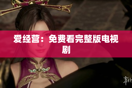 爱经营：免费看完整版电视剧