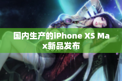 国内生产的iPhone XS Max新品发布