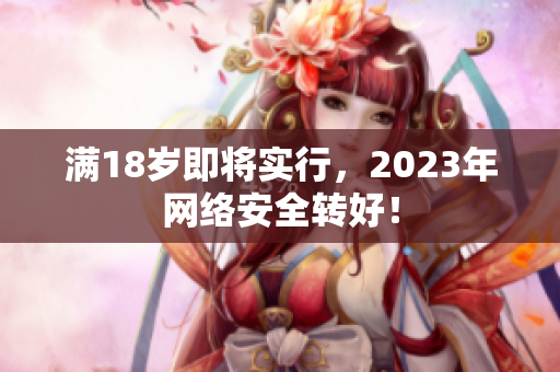 满18岁即将实行，2023年网络安全转好！