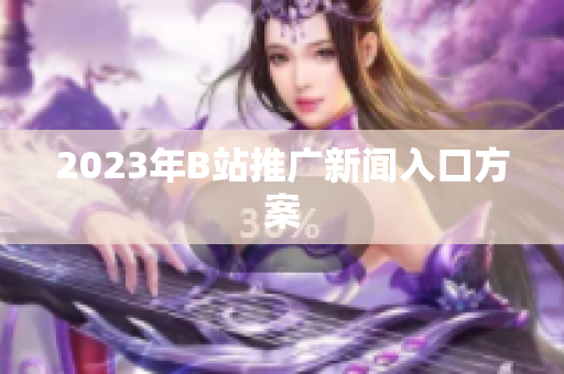 2023年B站推广新闻入口方案