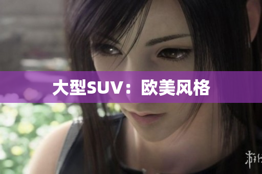 大型SUV：欧美风格