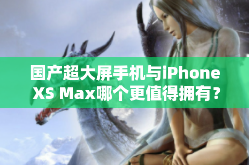 国产超大屏手机与iPhone XS Max哪个更值得拥有？