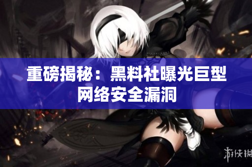 重磅揭秘：黑料社曝光巨型网络安全漏洞