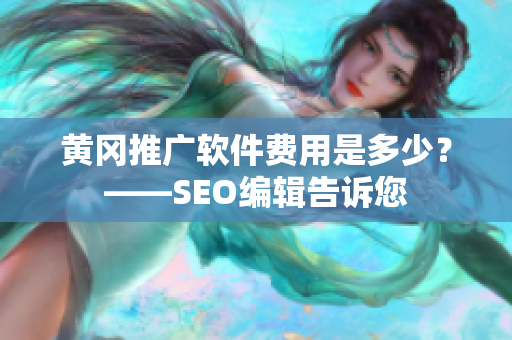 黄冈推广软件费用是多少？——SEO编辑告诉您