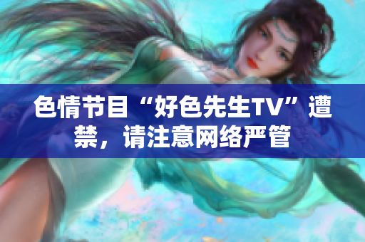 色情节目“好色先生TV”遭禁，请注意网络严管