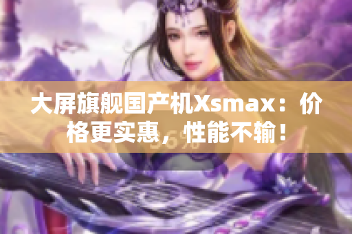 大屏旗舰国产机Xsmax：价格更实惠，性能不输！