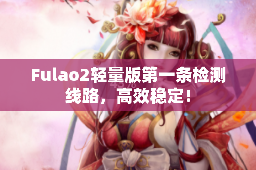 Fulao2轻量版第一条检测线路，高效稳定！