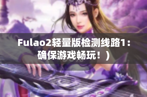 Fulao2轻量版检测线路1：确保游戏畅玩！)