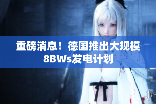 重磅消息！德国推出大规模8BWs发电计划