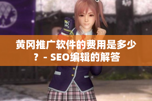 黄冈推广软件的费用是多少？- SEO编辑的解答