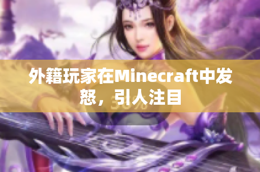 外籍玩家在Minecraft中发怒，引人注目